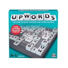 Upwords Game 2022 Version Strategic Word Building Board Game for All Ages