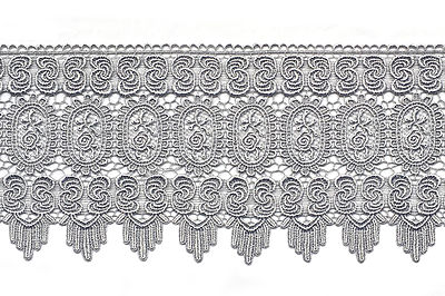 Unotrim 8.5'' Black Off-White Gray Lilac Red Venice Lace Trim DIY Sewing by Yard