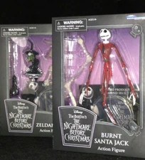 DIAMOND SELECT TOYS The Nightmare Before Christmas Burnt Santa Jack ZERO WITCH