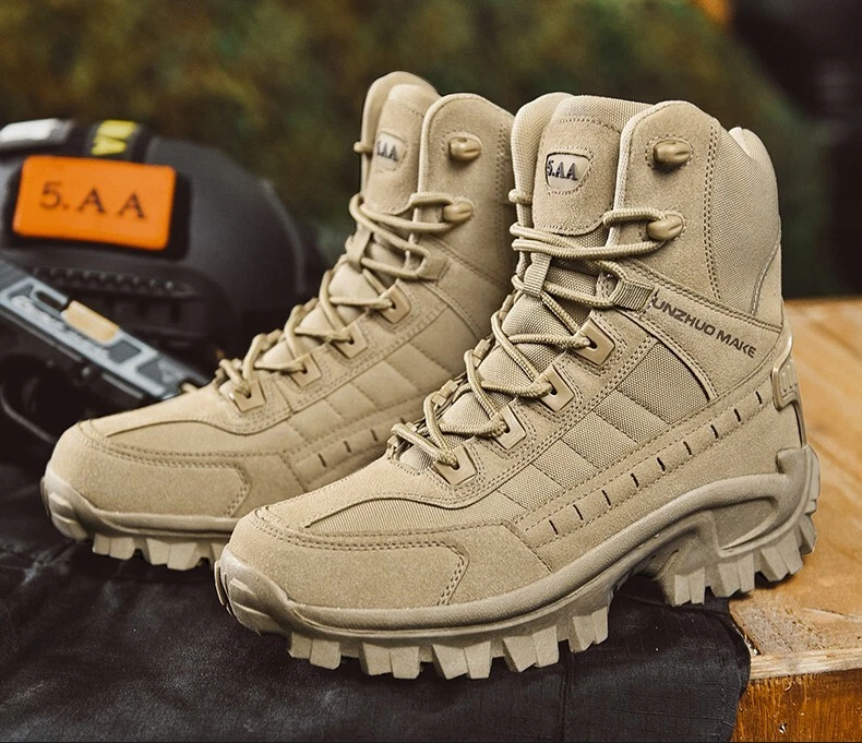 Tactical Boots Army Boots Mens Military Desert Waterproof Ankle Men Outdoor - image 3 of 4
