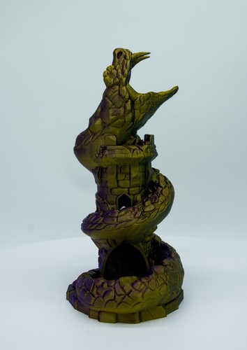 Würfelturm Basilisk 3D gedruckt - Bild 3 von 3