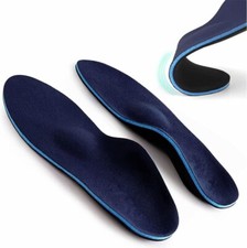 Plantar Fasciitis Insoles for Men and Women Blue for M Women9-9.5/Men 7-7.5