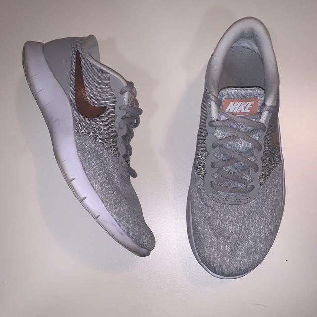 nike flex contact grey rose gold