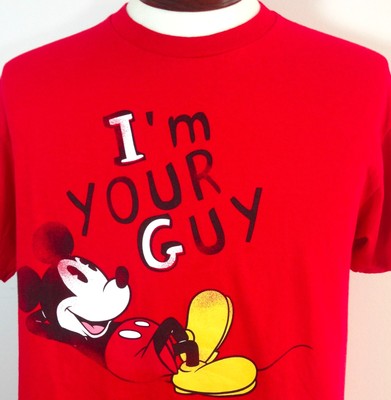 red disney shirt