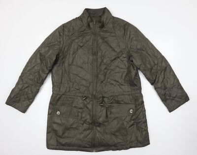 Being Casual Damen grüne Jacke Mantel Größe 16