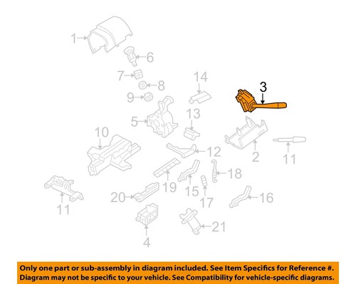 Cubierta, interruptores palancas-interruptor combinado Ford OEM 04-19 E-150 7F1Z13K359AB