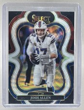 Josh Allen 2025 Panini Select #386 Tri-Color Prizm Suite Level /199