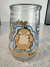 Welch's Jelly Jar Collector's Series Pokemon 54 Psyduck (some Wear)