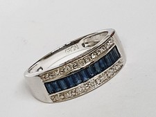 Ring Weißgold 585 Saphir Diamant RW19 Ö.739