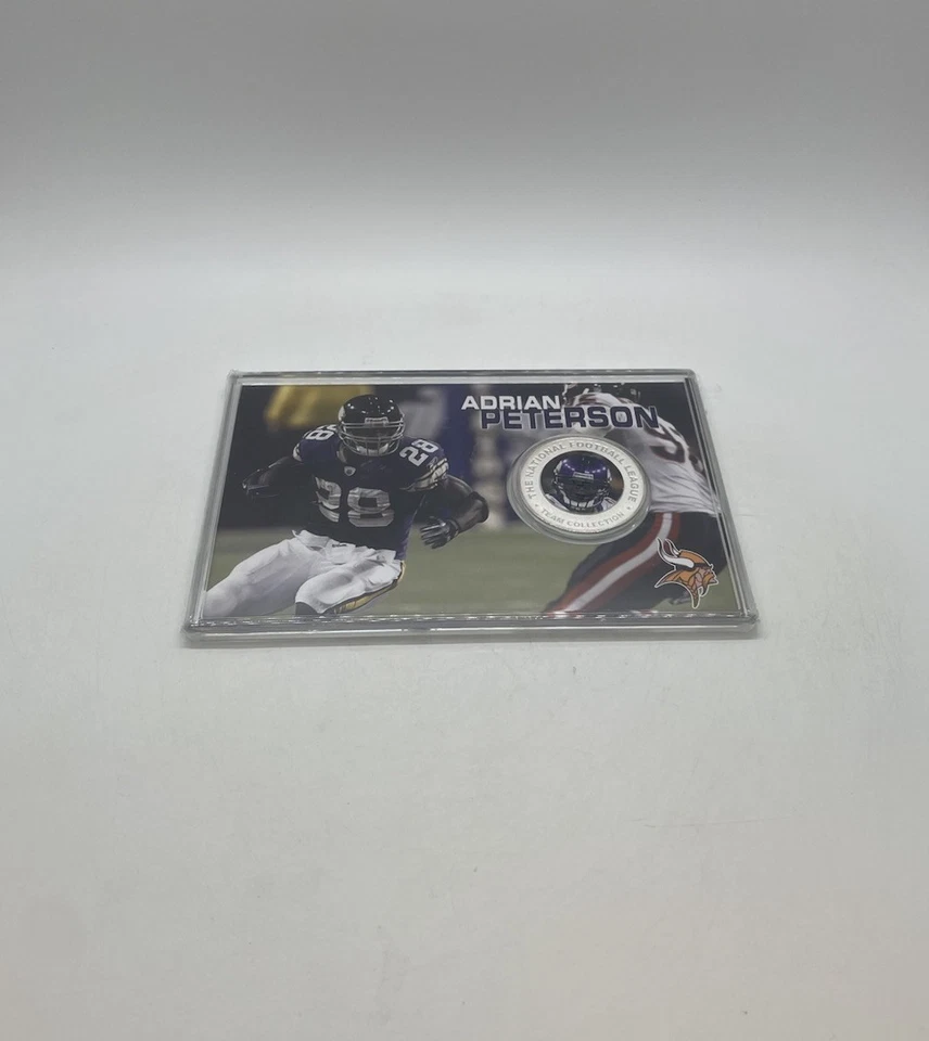 阿德里安·彼得森明尼苏达维京人限量版银色覆盖奖章 /5000 — 第 3/4 张图片