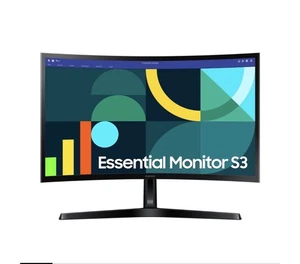 New Sealed Samsung Essential S3 24-inch 100Hz FHD Curved Monitor LS24D366GANXZA