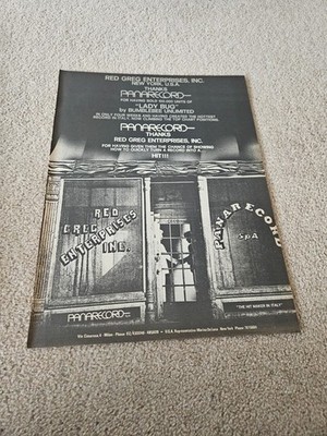 TPEEP544 MAGAZINWERBUNG 14X11'' ROT GREG ENTERPRISES INC - DANKE PANARECORD 