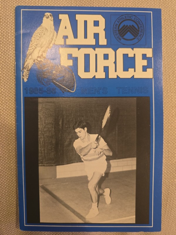 1986 Air Force Academy Falcons Men's Tennis Media Guide Bill Young