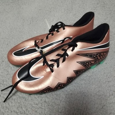 Nike Hypervenom Phade II FG Soccer Cleat Shoes Mens 7.5 Copper Black Green