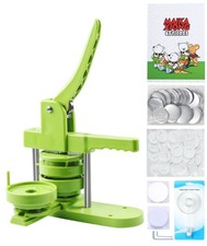 Happizza Button Maker Machine, 75mm 3 inch DIY Pin Round - 75 mm, Clear