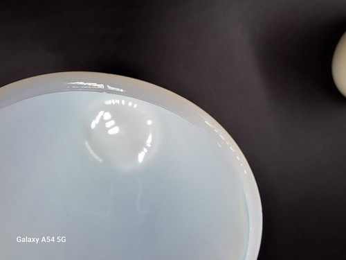 Thymes Ginger Milk Opalescent Glass Set of 4 3.75" Tall Made in USA - Picture 8 of 12