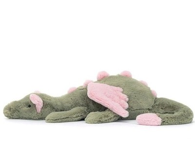 Jellycat Malachy Dragon - RARE - NWT - Stunning Toys Medium Plush