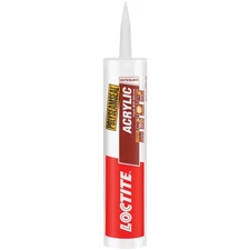 LOCTITE POLYSEAMSEAL 10 Oz. White Acrylic Caulk with Silicone 1507600 LOCTITE