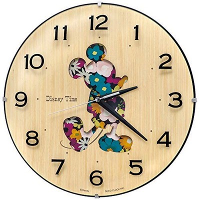 Seiko Mickey Mouse Wall Clock FW586B Wood Analog Disney Japan New