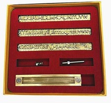 For Hot Foil Stamping Machine with Number/Lette Font Mold Flexible Brass Letters