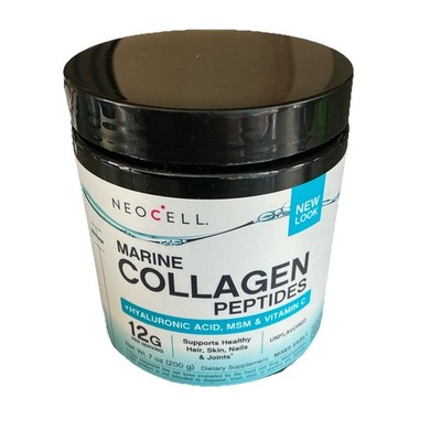 Marine Collagen Peptide Powder | 7 Oz| Unflavored | Hyaluronic Acid | by NeoCell