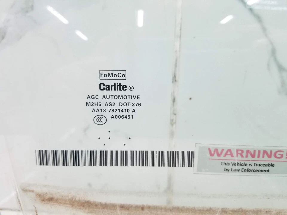 Lincoln MKX 2013 puerta delantera derecha ventana cristal P/N AA13 7821410 A #010613 Foto 2 de 4