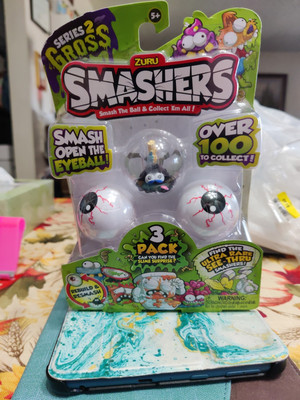 Zuru Smashers Series 2 Gross 3 Pack Rebuild & Resmash Eyes Sealed Package 