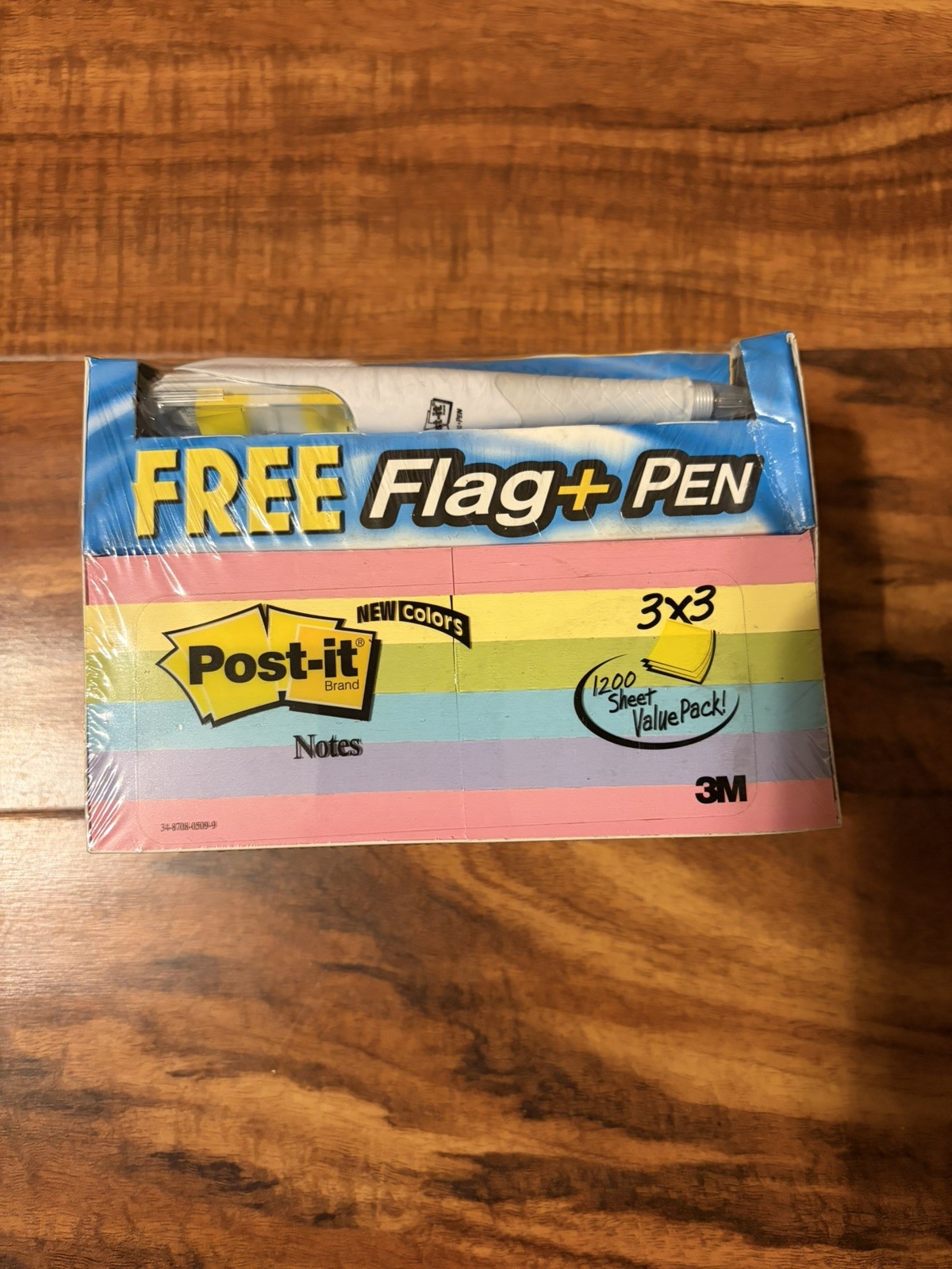 Value Pack POST-IT 3M Neon Notes - 1,200 total sheets 3x3" + Flag Highlighter