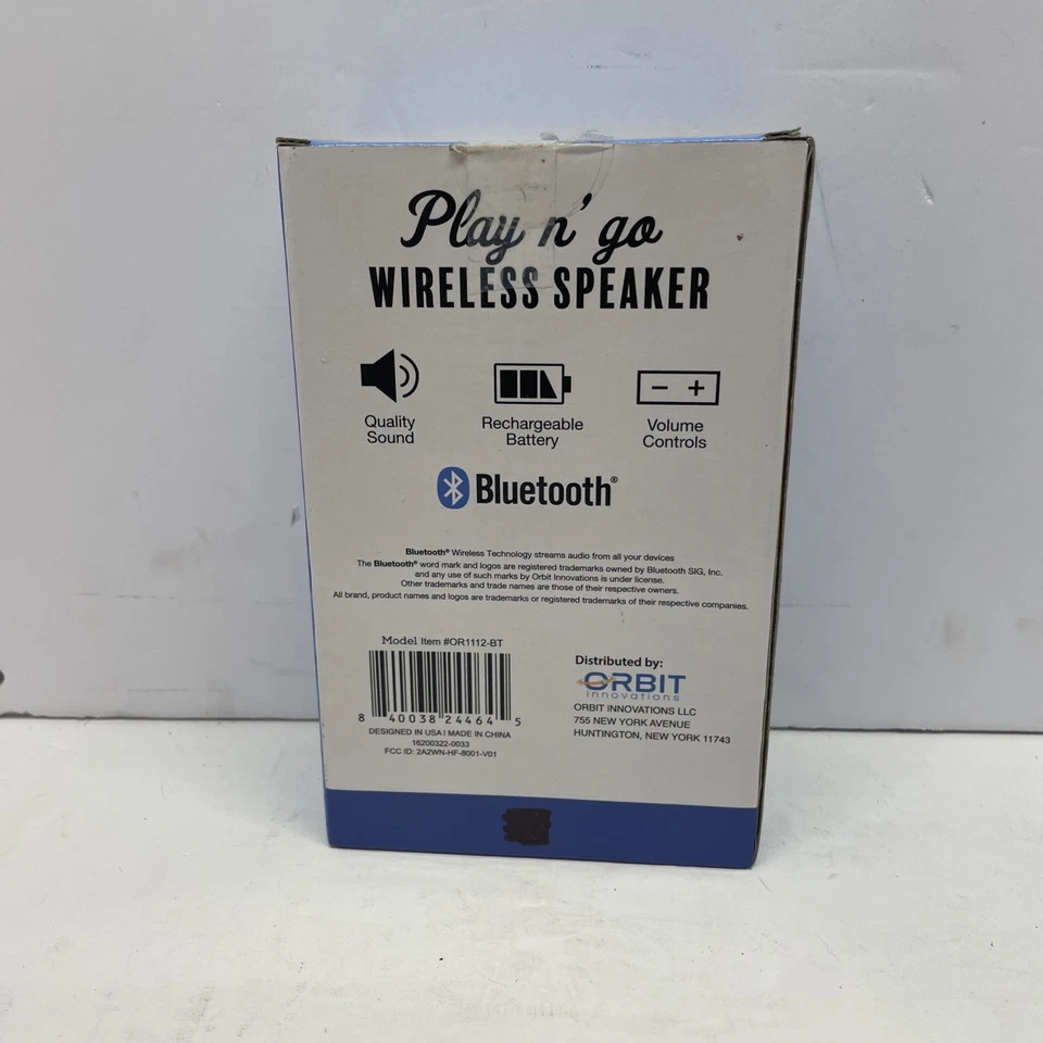 Play N' Go Rechargeable Bluetooth Speaker Floral or 80s Style Colorful Design - Image 3 of 4