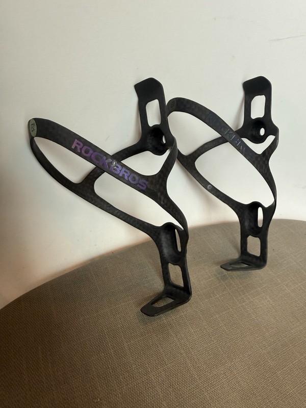 ROCKBROS Bicycle Water Bottle Cage Ultra-Light Carbon, SET of 2 Matching, 13g