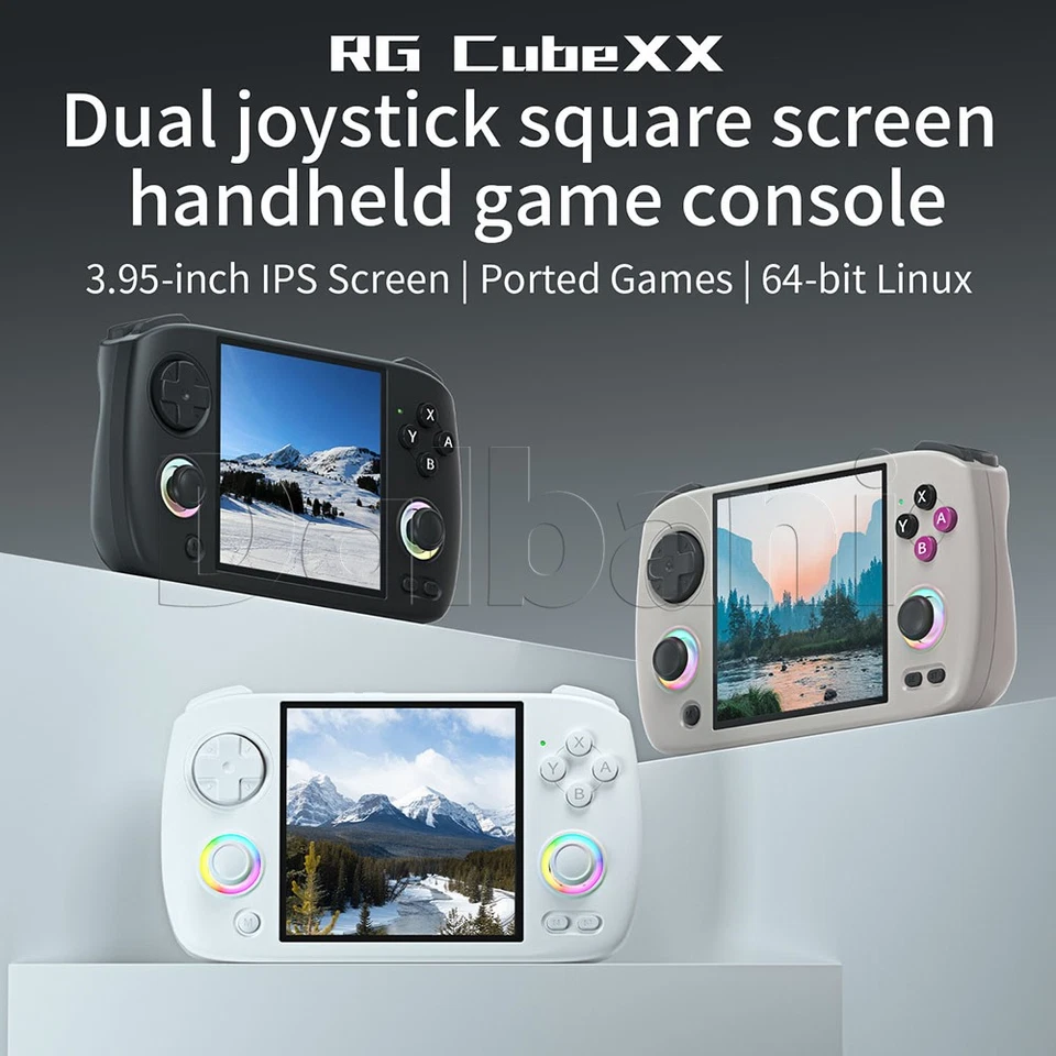 RG CubeXX Gray Anbernic Handheld Game Console 3.95" IPS Linux 64-bit - Image 2 of 4