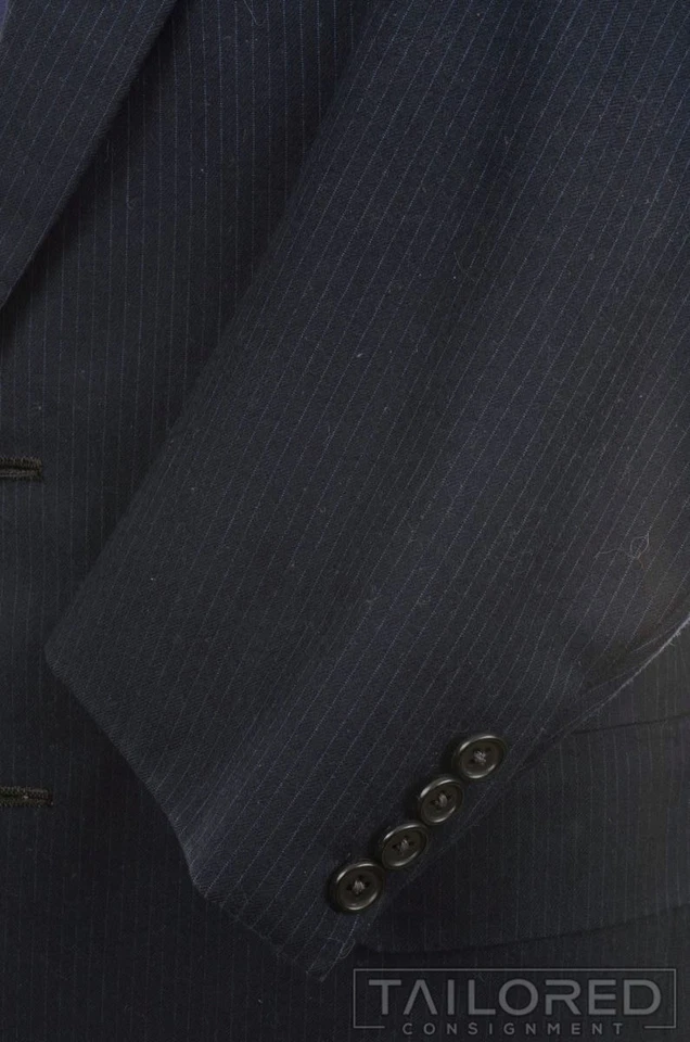 OXXFORD ROPA Azul Rayas Lana Luxyr Chaqueta Pantalones TRAJE Para Hombres - 40 R Foto 4 de 4