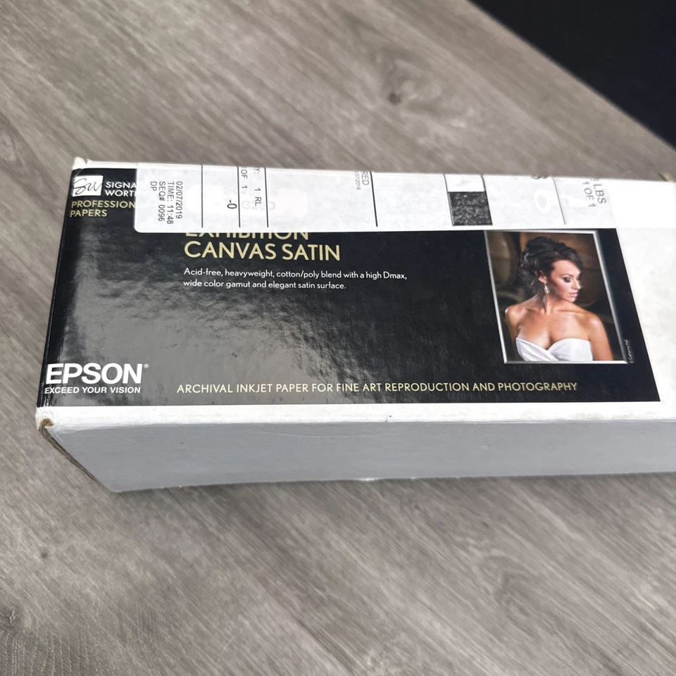 Epson Exhibition Canvas Matte | 13" x 20' - Roll S045255 Signature Partial Roll - Image 2 of 4