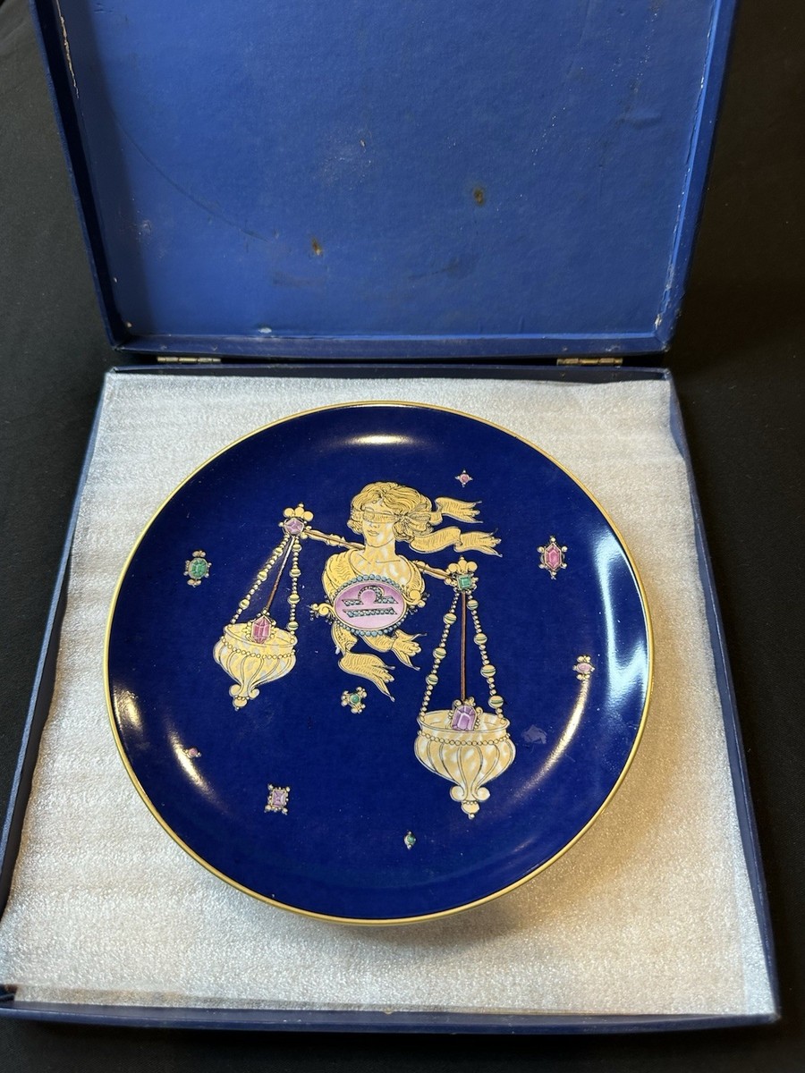 Zodiac Plate by HUTSCHENREUTHER Libra By Winther 1979 MINT | eBay