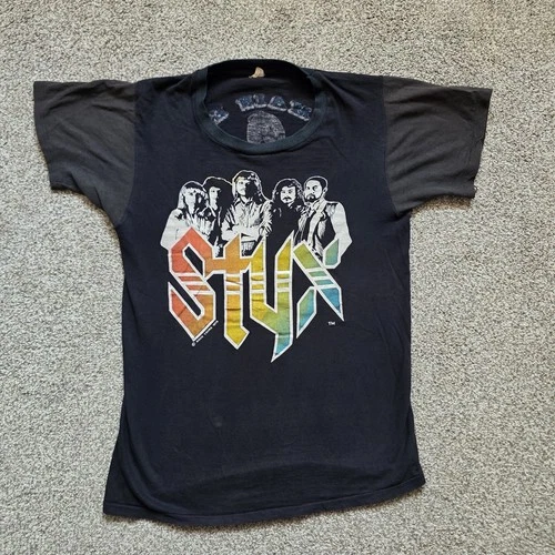 STYX The Main Event Tour T Shirt Single Stitch 1970s vintage concert t-shirt, vintage, single stitch, B+ condition
