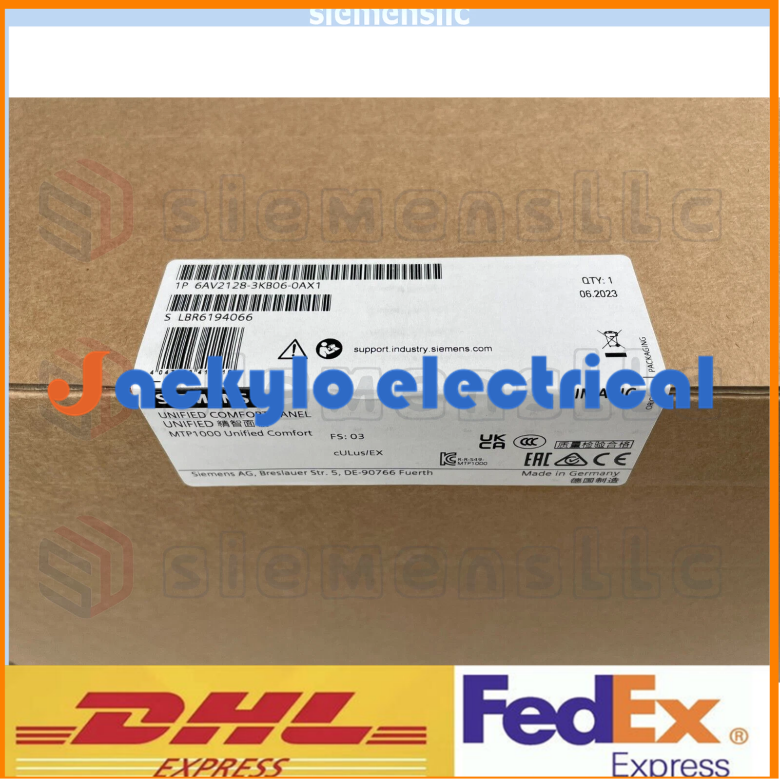 1pc New Siemens 6AV2128-3KB06-0AX1 Fast shipping with warranty