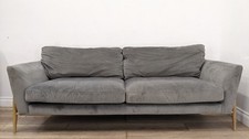 ERCOL Forli Sofa 3 Seat Grey Large Matt Solid Oak Frame Legs FREE DELIVERY