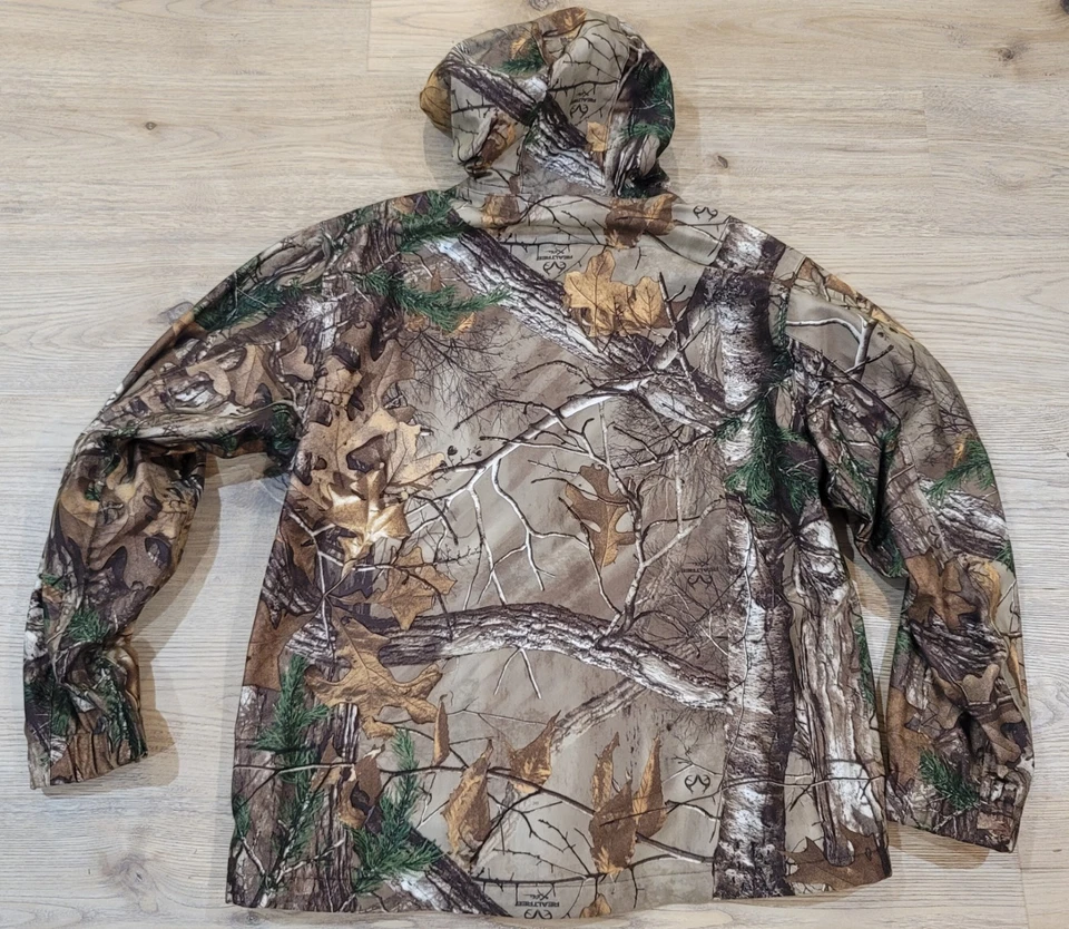 RealTree Jacket Men's M Camouflage Polyester Full Zip Microban Scent Control - Image 4 of 4