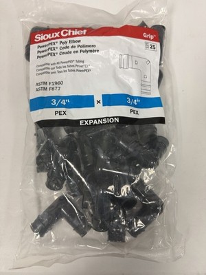 25 Pack Sioux Chief PowerPEX 3/4 x 3/4  PEX Expansion Poly Elbow