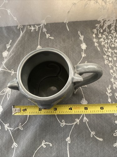 Pier 1 Imports Steinzeug 4,5" grüne schielende Augen Katze Becher - Bild 10 von 10