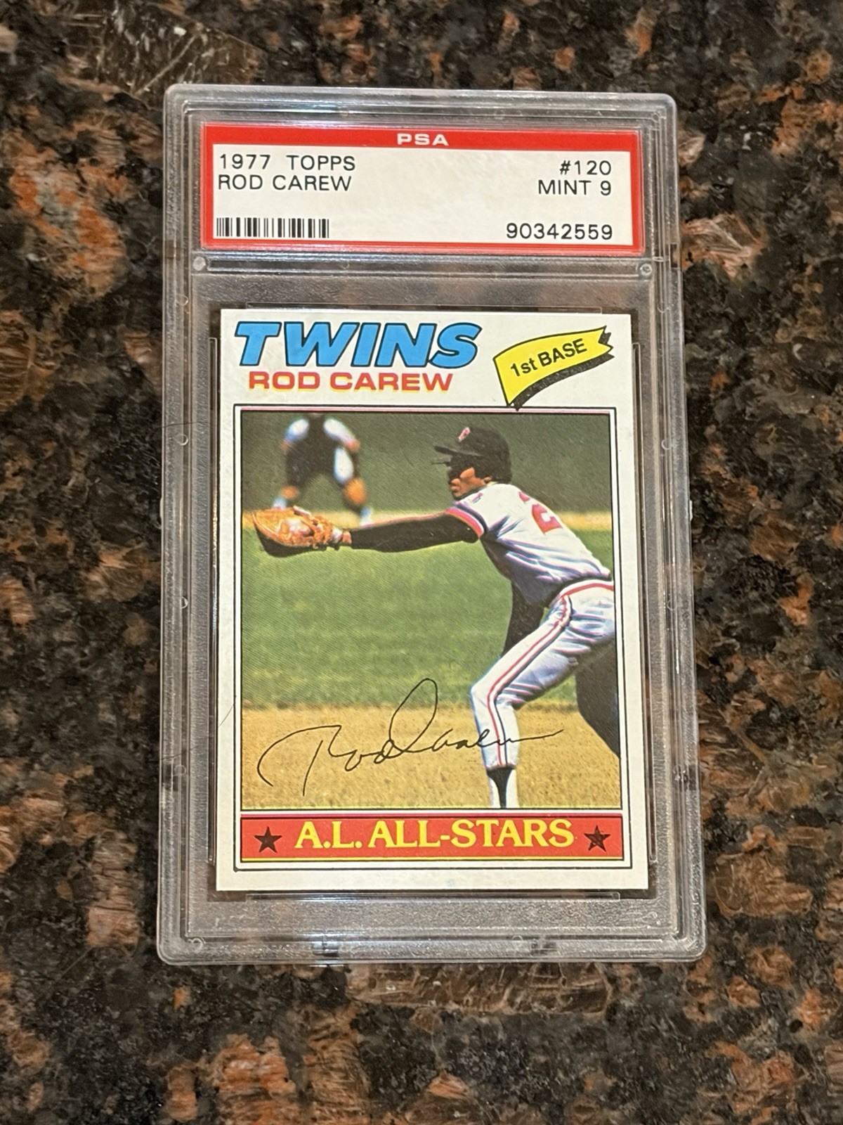 1977 Topps Rod Carew #120 Baseball Card PSA 9