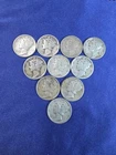 Lot Of 10 Mercury Dimes 90% Silver Various Dates Free Shipping