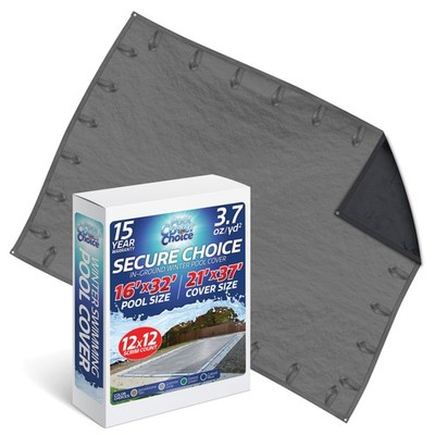 PoolCoverChoice Winter Swimming Pool Cover for 16 ft x 32 ft Rectangular Pool