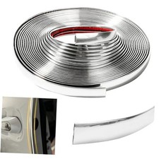 Automotive Chrome Trim Molding, 15MM Wide Car Decorative Protect Strips, Car