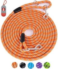 Long Dog Leash for Training 10FT/16FT/20FT/30FT/50FT/100FT, Reflective Tie Out
