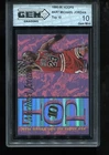 Michael Jordan 1995-96 NBA Hoops Top 10 #AR7 NBA Card Chicago Bulls GEM MINT 10