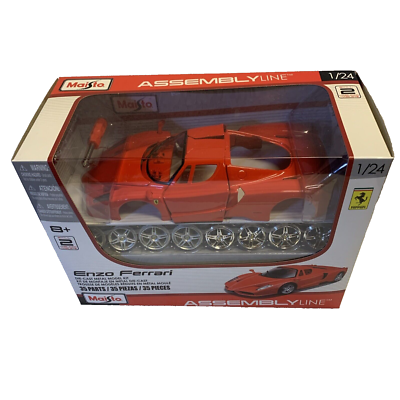 Maisto Assembly Line Enzo Ferrari Red 1:24 Model Car Die Cast 35