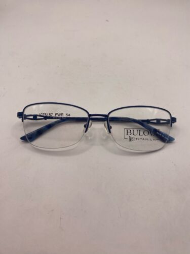 BULOVA EYEGLASSES FRAMES ONLY NEW HOLBROOK NAVY HALF RIM 54-16-135 - Picture 7 of 8