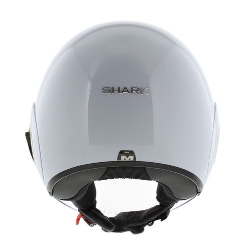 Shark Nano Helmet Blank Gloss White Silver W01 - Size XS - Picture 6 of 8