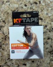 KT Tape Kinesiology Tape Pain Relief Cotton Beige 20 Precut Strips 2" X 10"